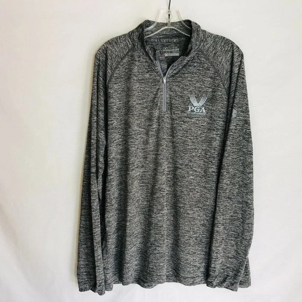 Under Armour‎ Mens Grey  1/4 Zip PGA Championship Valhalla L/S Shirt Size XL